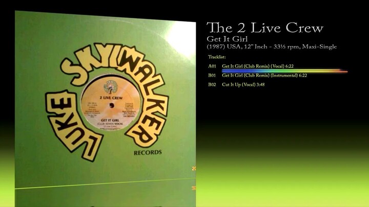 The 2 Live Crew (1987) Get It Girl [12' Inch - 33⅓ RPM - Maxi-Single]