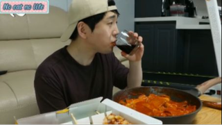 Mì sợi to với đồ chiên phần cuối #mukbang
