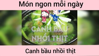 Canh bầu nhồi thịt