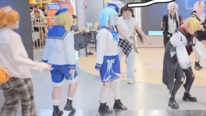 Our weirdo One and Two danced to the original singer's song and were even more excited than the offi