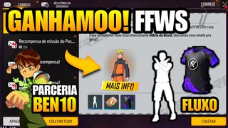 BRASIL CAMPEÃO FFWS! RECOMPENSAS GRÁTIS, PARCERIA COM BEN 10, NARUTO E MAIS NOVIDADES FREE FIRE