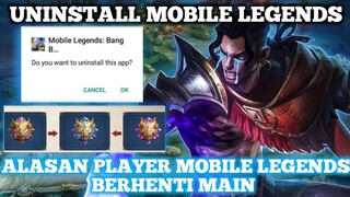 ALASAN PLAYER BERHENTI PUSH RANKED DAN BERHENTI MAIN - MOBILE LEGENDS