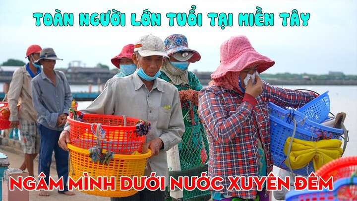 Cơ cực NGHỀ NGÂM MÌNH XUYÊN ĐÊM DƯỚI NƯỚC để tìm ra Món Ngon Đặc Sản tại Miền Tây