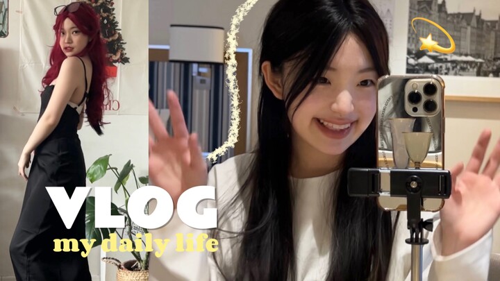 Vlog｜Sắm đèn tạo không khí xinh xắn! Thử nhẹ váy đi nghỉ mát, mở hộp quà năm mới to bự～