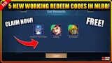 CLAIM! 5 MORE WORKING REDEEM CODES THIS AUGUST 31, 2021 - MLBB