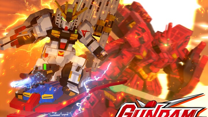 A Battle Across Eras! The Three Main Mobile Suits Face Off Against the “Rebel Char” Full-Screen Cann