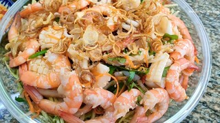 Cách làm GỎI KHOAI MÔN HẢI SẢN chiên giòn - Món Ăn Ngon Mỗi Ngày