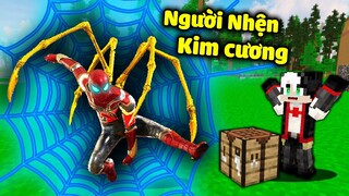 THỬ THÁCH 24 GIỜ REDHOOD DÙNG BỘ GIÁP NGƯỜI NHỆN KIM CƯƠNG ĐỂ TROLL MỤ PHÙ THUỶ TRONG MINECRAFT