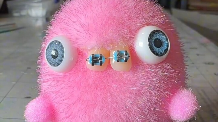 DIY Steel-Toothed Dreamcore Little Monster with Flocked Eggs