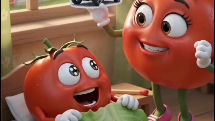 : 🍅 Tamatar Ki Mazेदार Kahani 😂 | AI Cartoon Video | Funny Vegetable Story
