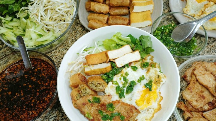 Món Bún Xì Dầu Tỏi thật đơn giản - Món Ăn Ngon Mỗi Ngày