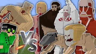 Biến hình thành Titan Thiết giáp Vs Các Titan khác trong Minecraft