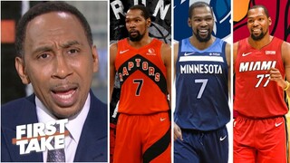 Stephen A. latest update on Kevin Durant deal: T-Wolves, Raptors, Heat at "forefront" of KD trade