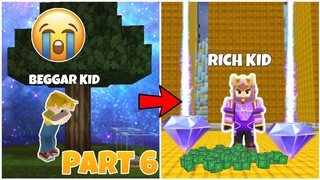 BEGGAR KID to RICH KID🤑 PART 6 SPEEDRUN!  -SKYBLOCK BLOCKMAN GO