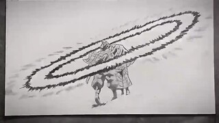 Dày công vẽ tay 18000 phút, tranh lật tay Thanh Gươm Diệt Quỷ