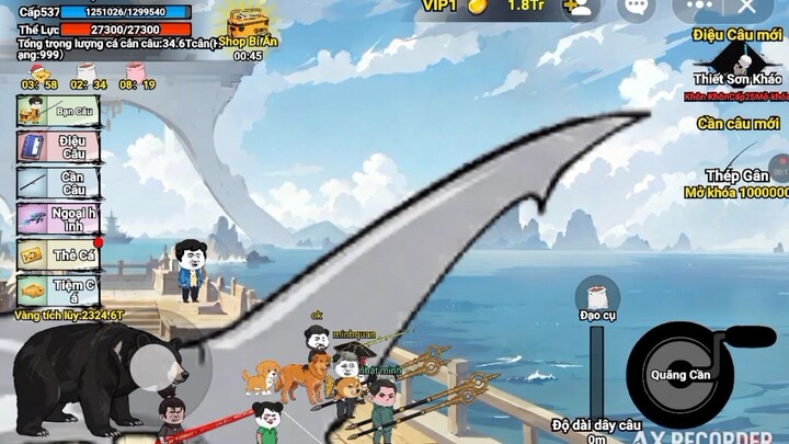 lôi câu cá bò trong game#BuildaGame#钓魂#34233308