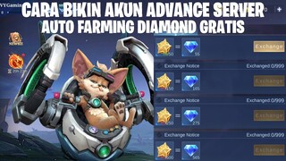 TUTORIAL BIKIN AKUN ADVANCE SERVER UNTUK FARMING DIAMOND GRATIS SETIAP HARI - MOBILE LEGENDS