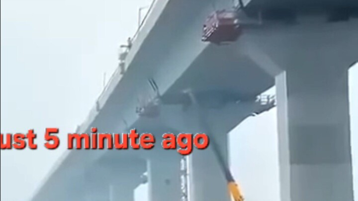 নির্মাণকৃত ওভার ব্রিজ ভেঙে পড়ছে
