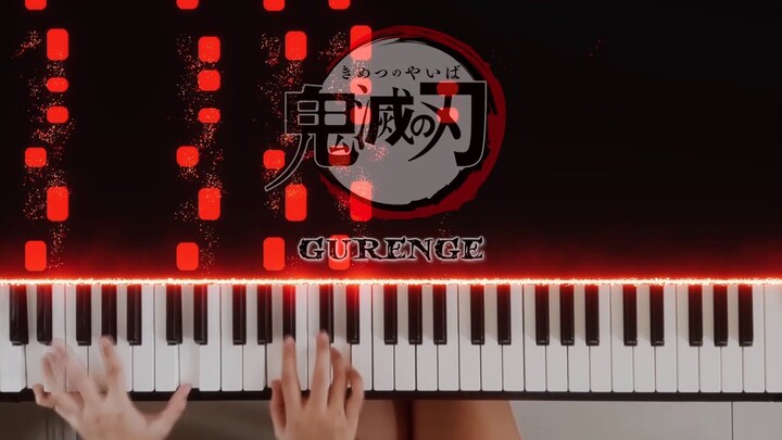 [Piano Tutorial ver.] Gurenge (紅蓮華) by LiSA - Kimetsu no Yaiba OP