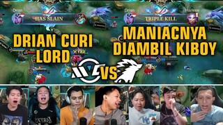 DRIAN CURI LORD, MANIAC NYA DIAMBIL SAMA KIBOY WKWKWK | REAKSI STREAMER MLBB M4 WORLD CHAMPHIONSHIP