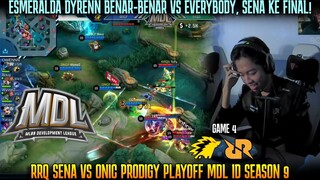 ESMERALDA DYRENN BAWA SENA KE GRAND FINAL! RRQ SENA VS ONIC PRODIGY PLAYOFF MDL ID SEASON 9