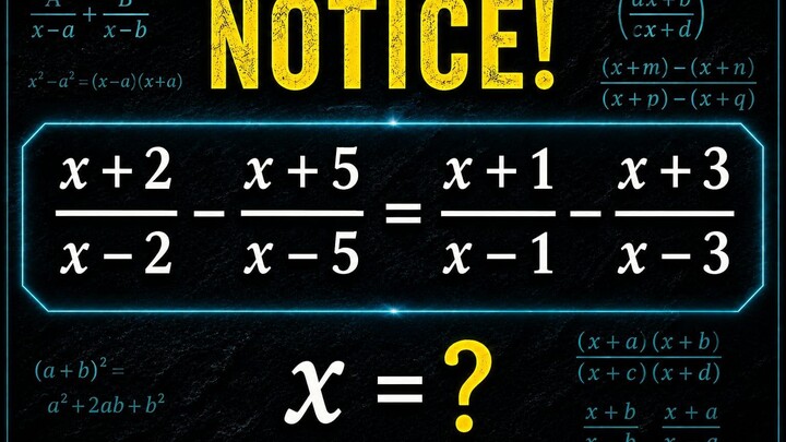 The Hidden Pattern in This Rational Equation