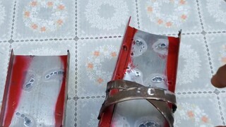 Sepatu pegas buatan sendiri