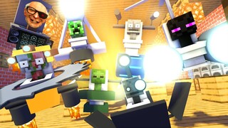 Monster School : BECOME SKIBIDI TOILET 3 - Minecraft Animation