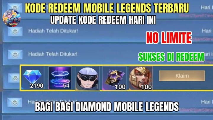 BARU! 2 KODE REDEEM ML TERBARU KODE REDEEM MOBILE LEGENDS HARI INI UPDATE JUNI 2024