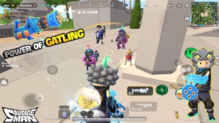 Power of Gatling Gun | 4 MAN SQUAD 40KILL | SOUTH SAUSAGE MAN