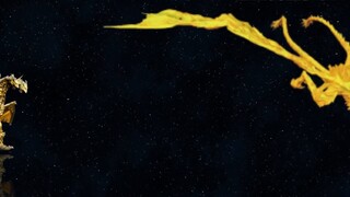 Perbandingan ukuran tubuh "Ghidorah dari segala usia"