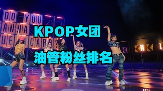 ！kpop女团油管粉丝数排名！