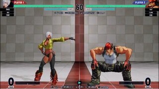 KOF15　最強ギャル…アンヘル　シャッターストライク16Hitコンボ　空中二段も強い