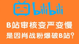 【蔡迪同学】B站审核变严变慢，是因肖战粉爆破B站？
