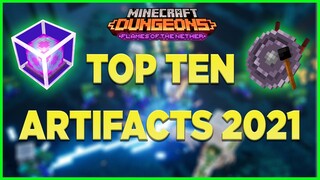 Top Ten BEST ARTIFACTS You Should Be Using 2021 - Minecraft Dungeons