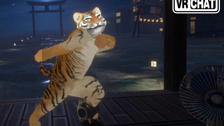 محتوى مرح ثلاثي الأبعاد جميل جدًا على VRChat! رقصة القرد مع تتبع كامل للجسم في الواقع الافتراضي