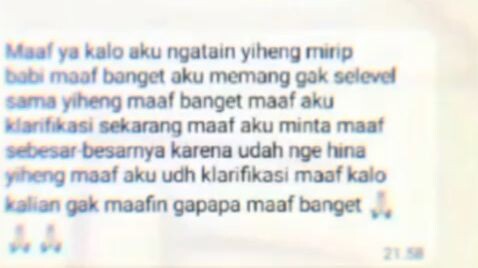 GK semua TF stan bakal maafin lo
