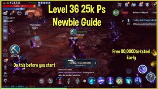 Mir4 Level 36 Newbie Guide ( Tagalog )