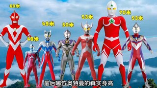 奥特曼的身高设定到底有多离谱？原来神秘四奥中雷杰多居然最矮？