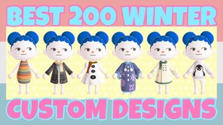 Best 200 Winter Clothing Custom Designs In Animal Crossing New Horizons (Design ID Codes)