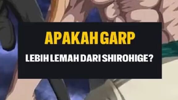 APAKAH GARP LEBIH LEMAH DARI SHIROHIGE?