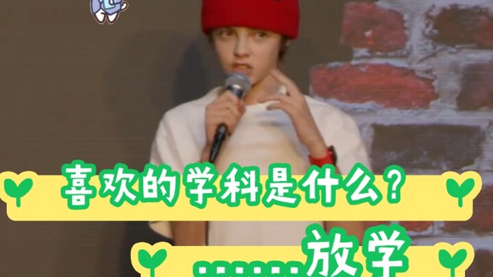 Kid comedian’s stand-up show is a bit rough.