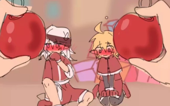 [Ruijin] Oops~ The little two are shy~