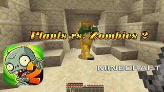 Membuat game Plants vs Zombies 2 - Ancient Egypt di Minecraft