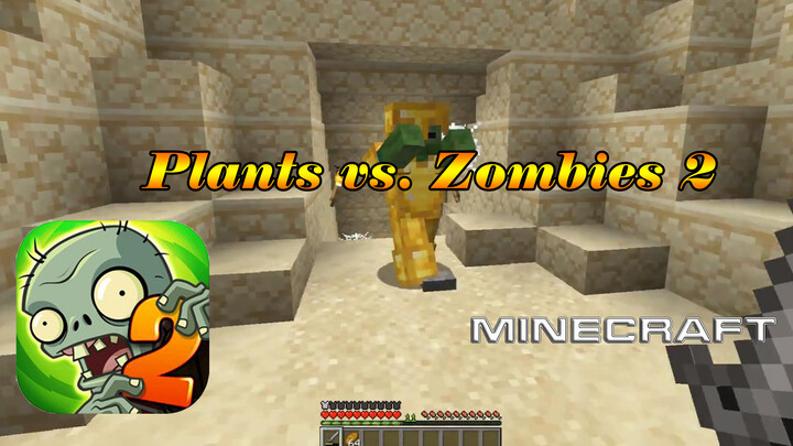 Membuat game Plants vs Zombies 2 - Ancient Egypt di Minecraft