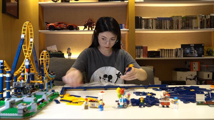 [Mặt tròn và Lego] Tàu lượn siêu tốc Lego trong "Phần 1" tuyệt vời quá ~ Nó ngay lập tức đưa tôi trở