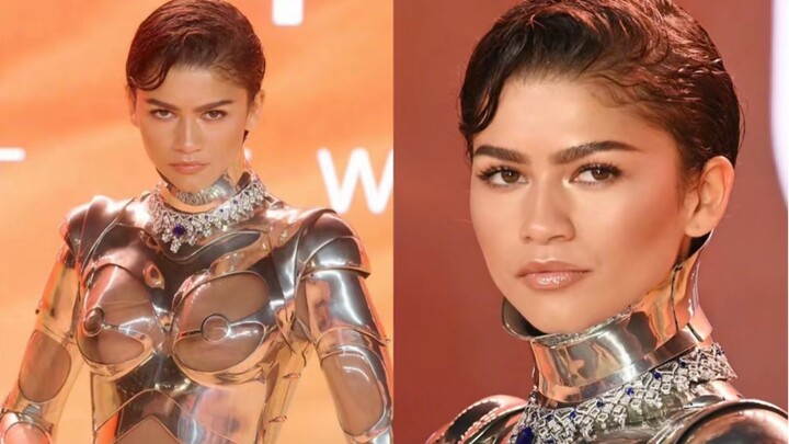 Lễ ra mắt phim “Dune: Part Two” tại London | Zendaya diện bộ suit giáp haute couture thu đông 1995 c