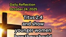 Daily Reflection October 23, 2025 #faith #bible #reflection