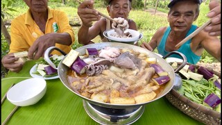 THU HOẠCH KHU VƯỜN RAU LÀM  NỒI LẨU ĐỒNG QUÊ VỪA ĂN VỪA PHÊ