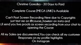Christine Gomolka Course 30 Days to Paid Download